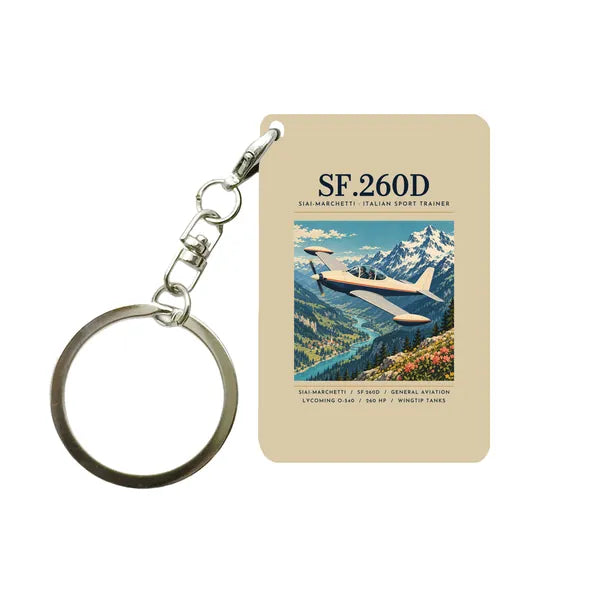 SIAI-Marchetti SF.260D - Poster - Key Chain - Beige