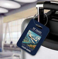Thumbnail for SIAI-Marchetti SF.260D - Poster + Name - Luggage Tag - Navy Blue
