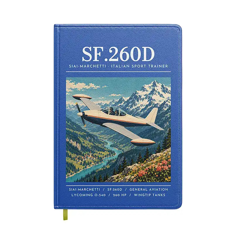 SIAI-Marchetti SF.260D - Poster - Notebook - Blue