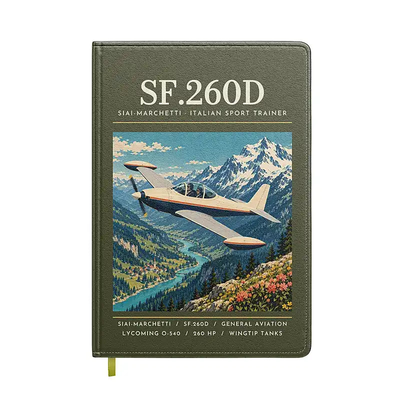 SIAI-Marchetti SF.260D - Poster - Notebook - Green Army