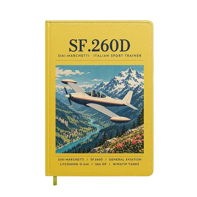 SIAI-Marchetti SF.260D - Poster - Notebook - Yellow