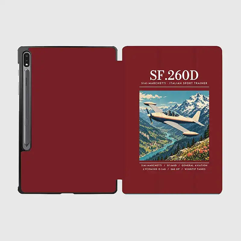SIAI-Marchetti SF.260D - Poster - Samsung Tablet - Dark Red