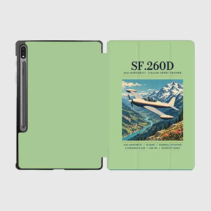 SIAI-Marchetti SF.260D - Poster - Samsung Tablet - Light Green