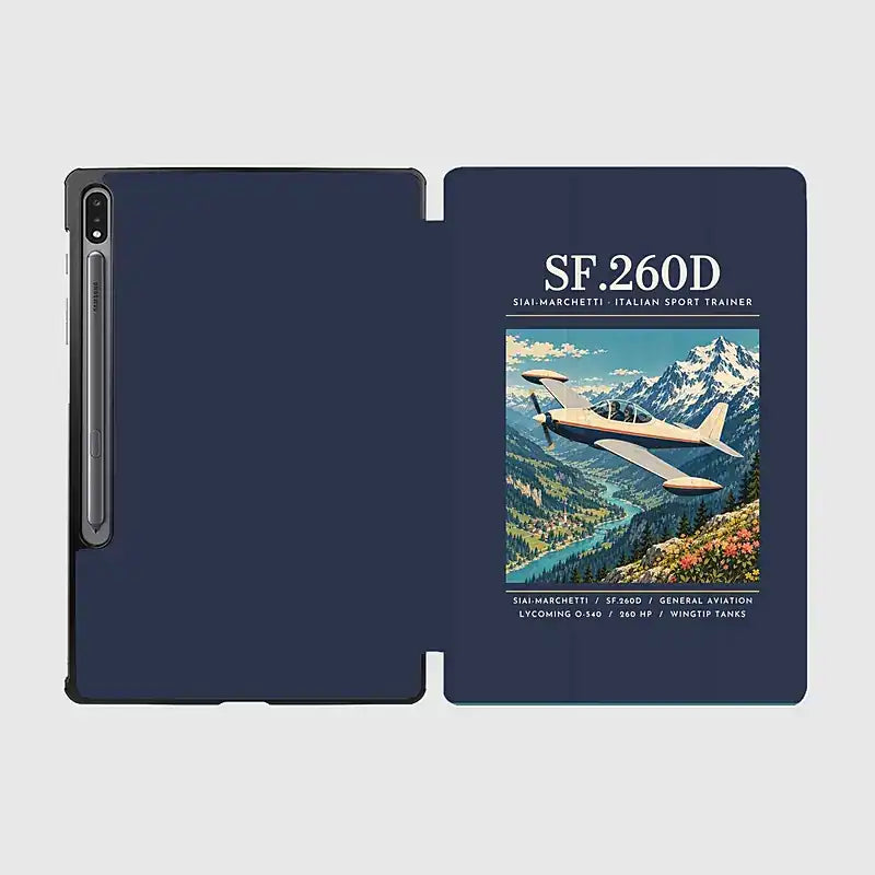 SIAI-Marchetti SF.260D - Poster - Samsung Tablet - Navy Blue