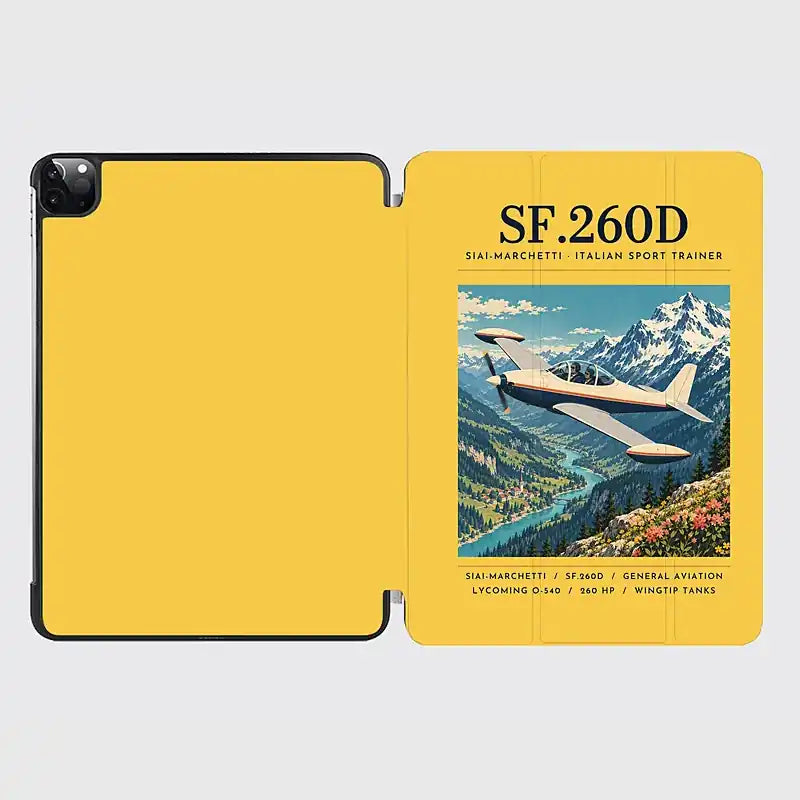 SIAI-Marchetti SF.260D - Poster - iPad Case - Yellow