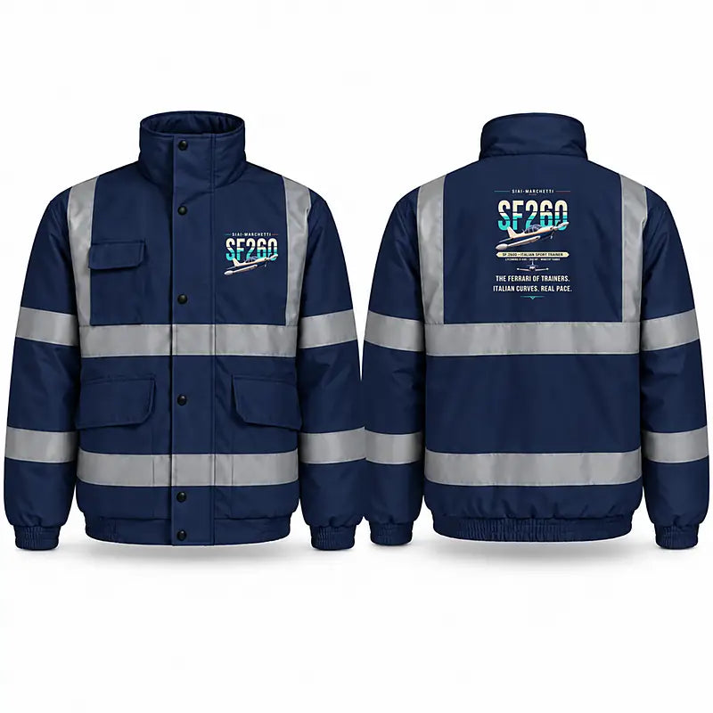 SIAI-Marchetti SF.260D Reflective Winter Jackets - Original - Navy Blue