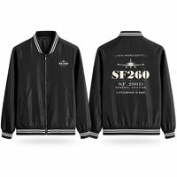 Thumbnail for SIAI-Marchetti SF.260D Stylish Jackets - Baseball Collar - Heritage - Black