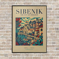 Thumbnail for SIBENIK - Poster - Canvas Framed - Beige