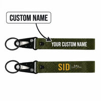 Thumbnail for Sal Amílcar Cabral International Airport (SID) Hawk-Shaped Key Chains - Hawk Key Chain - Tag - Dark Green + NAME