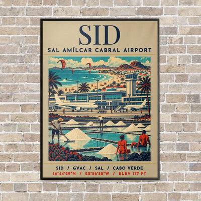 SID - Poster - Canvas Framed - Beige