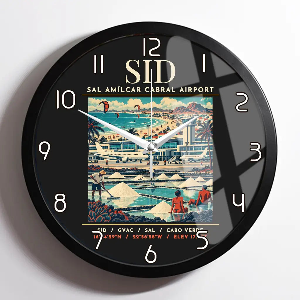 SID - Poster - Wall Clock Framed - Black