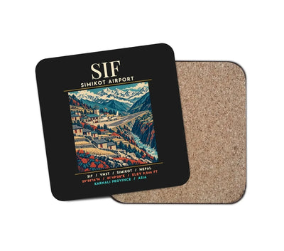 SIF - Poster - Coaster - Black