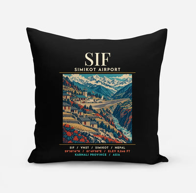 SIF - Poster - Pillow - Black