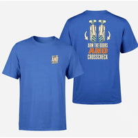 Thumbnail for SIGNAL 262 - Arm The Doors And Crosscheck - Double-Side T-Shirt design on blue double side t shirt