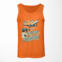 Thumbnail for One Frame One Perfect Rotation design on orange tank top