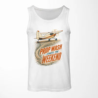 Thumbnail for Prop Wash Starts The Weekend design on white tank top