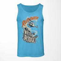 Thumbnail for Rotorwash Writes Across The Ridge design on sky blue tank top
