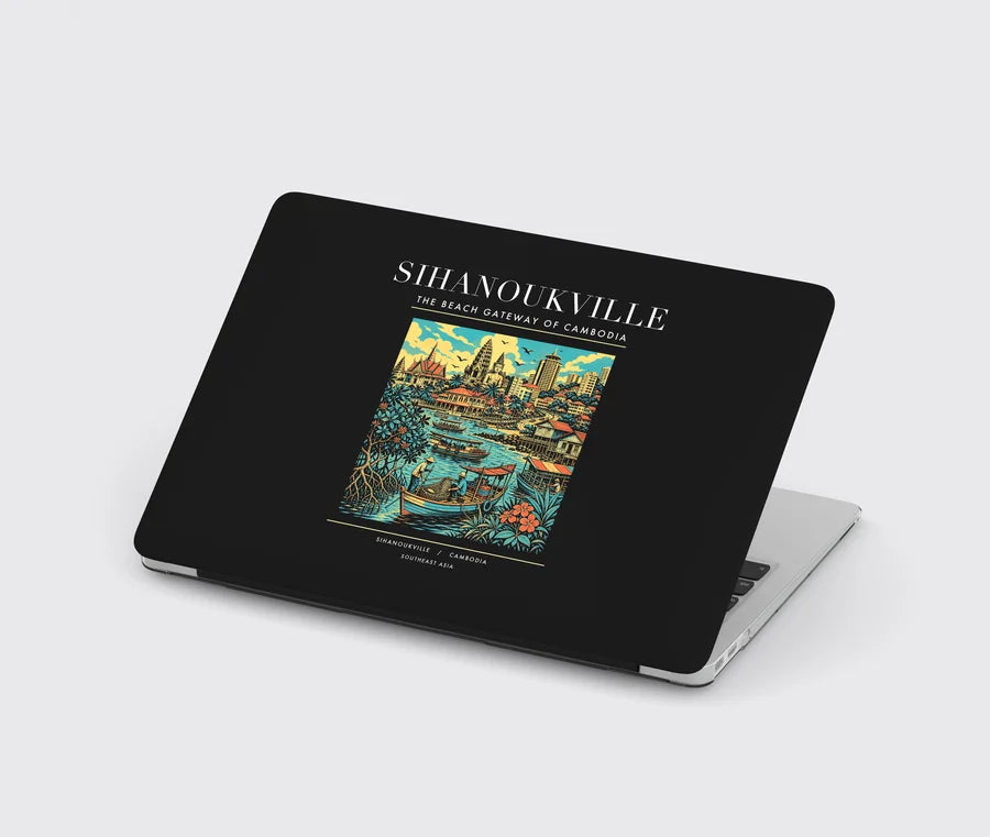 SIHANOUKVILLE - Poster - MacBook Case - Black
