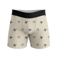 Thumbnail for Singapore Changi International Airport (SIN) Men Boxers - Pattern - Beige
