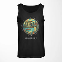 Thumbnail for SINGAPORE - Badge - Tank Top - Black