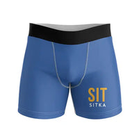 Thumbnail for Sitka Rocky Gutierrez Airport (SIT) Men Boxers - Code - Blue
