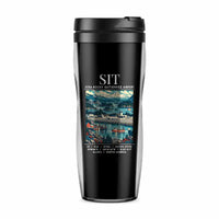 Thumbnail for Sitka Rocky Gutierrez Airport (SIT) Travel Mugs - Poster - Plastic (No Holder) - Black