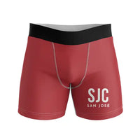 Thumbnail for San José Mineta International Airport (SJC) Men Boxers - Code - Red
