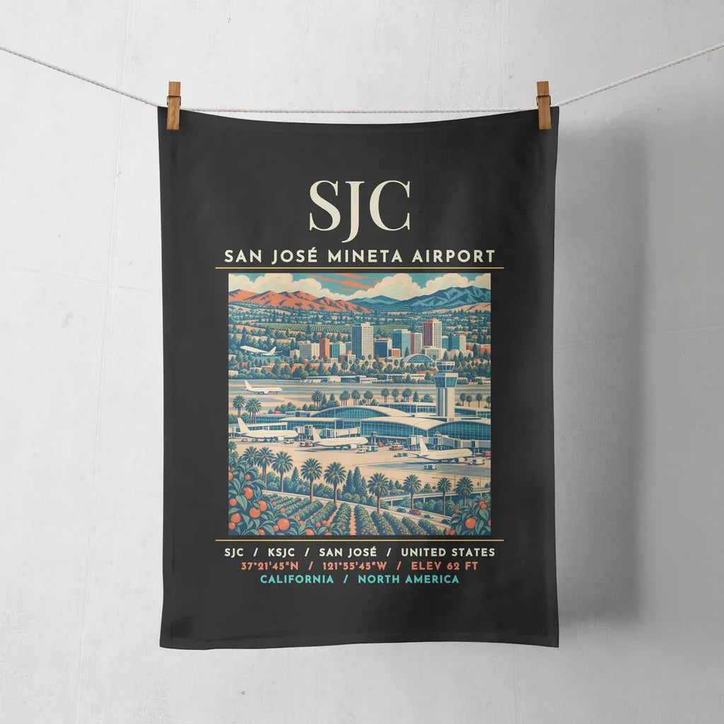 SJC - Poster - Towel - Black