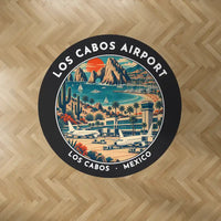 Thumbnail for Aeropuerto Internacional de Los Cabos (SJD) Carpets - Carpet Round - Badge - Black