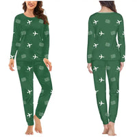 Thumbnail for Aeropuerto Internacional de Los Cabos (SJD) Pajamas - Women Pajamas - Green