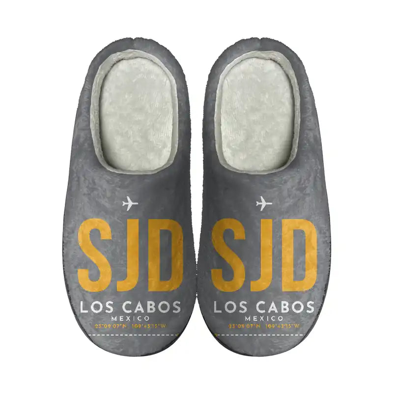 Aeropuerto Internacional de Los Cabos (SJD) Slippers & Flip Flops - Slippers - Cotton - Code - Same - Gray