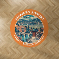 Thumbnail for Sarajevo International Airport (SJJ) Carpets - Carpet Round - Badge - Orange