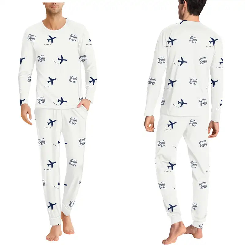Sarajevo International Airport (SJJ) Pajamas - Men Pajamas - White