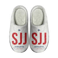 Thumbnail for Sarajevo International Airport (SJJ) Slippers & Flip Flops - Slippers - Cotton - Code - Same - White