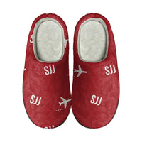 Thumbnail for Sarajevo International Airport (SJJ) Slippers & Flip Flops - Slippers - Cotton - Pattern - Red