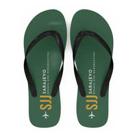 Thumbnail for Sarajevo International Airport (SJJ) Slippers & Flip Flops - Slippers - Flip Flops - Code - Green
