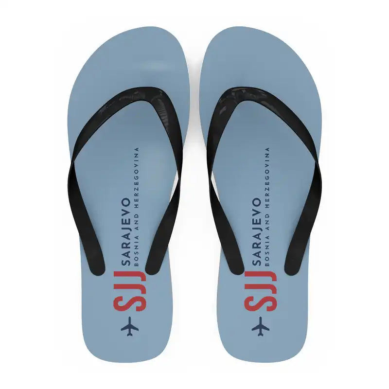 Sarajevo International Airport (SJJ) Slippers & Flip Flops - Slippers - Flip Flops - Code - Light Blue
