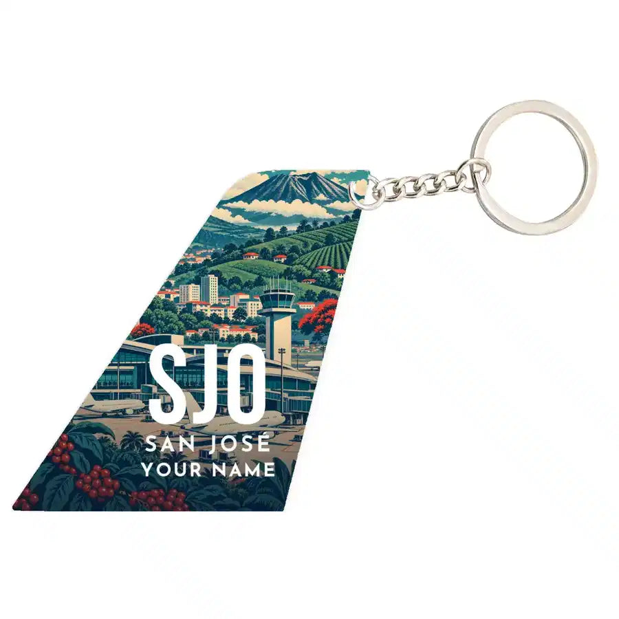 SJO - Tail Key Chain - With Name