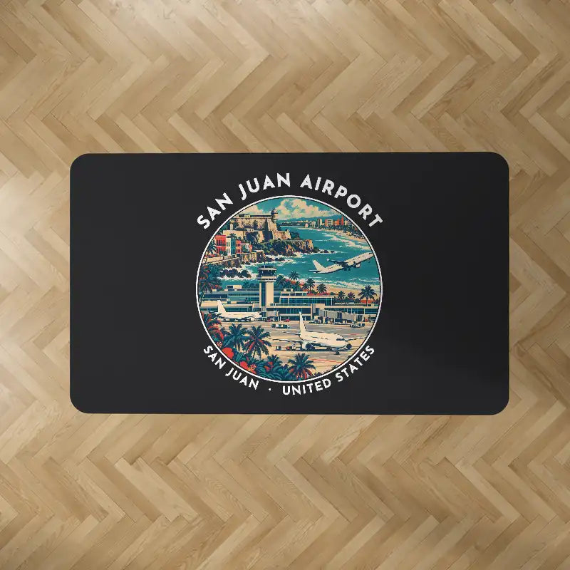 Luis Muñoz Marín International Airport San Juan (SJU) Carpets - Carpet Rectangle - Badge - Black