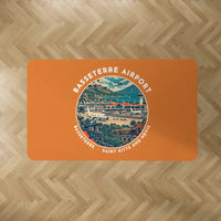 Thumbnail for St Kitts Robert L. Bradshaw International Airport (SKB) Carpets - Carpet Rectangle - Badge - Orange
