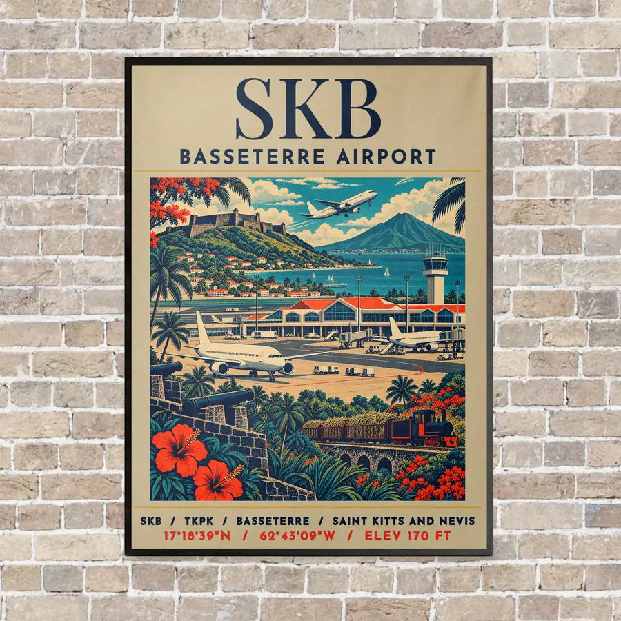 SKB - Poster - Canvas Framed - Beige