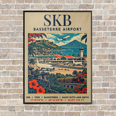SKB - Poster - Canvas Framed - Beige