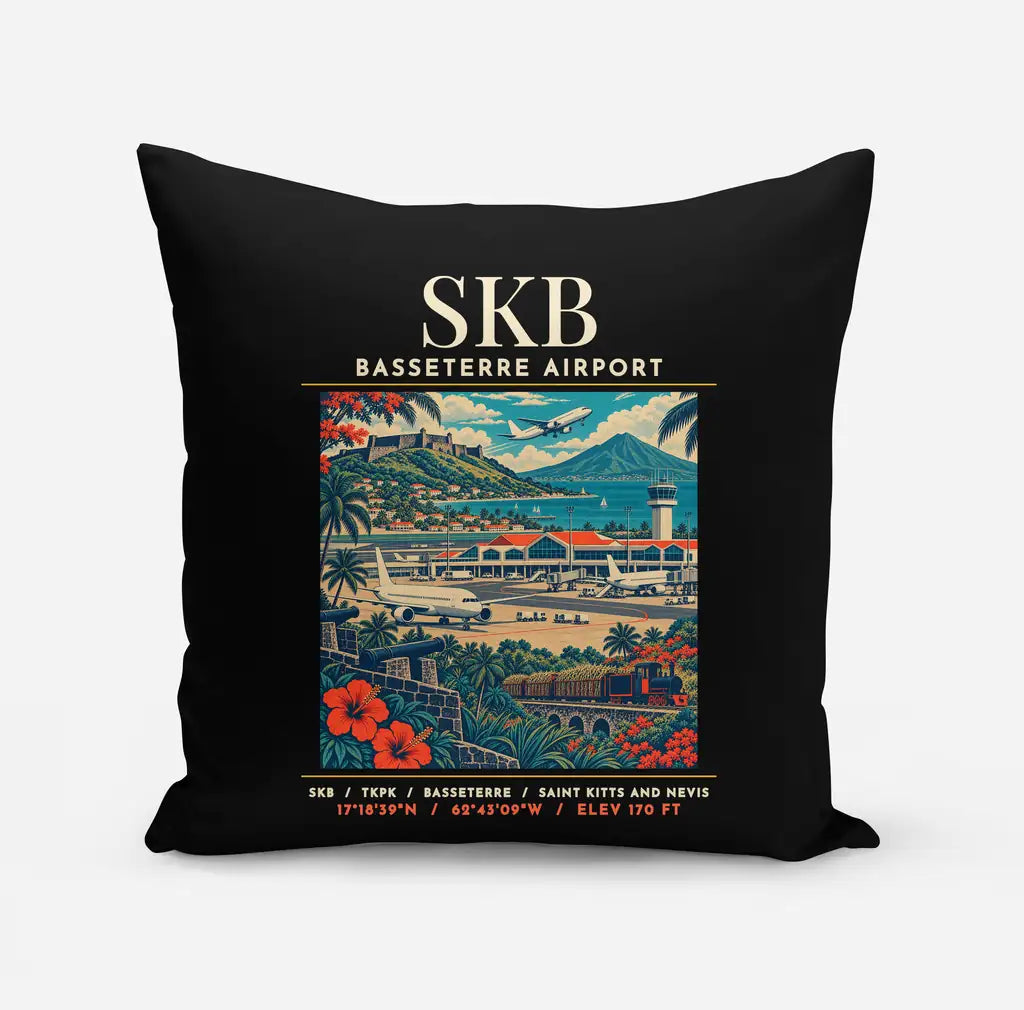 SKB - Poster - Pillow - Black
