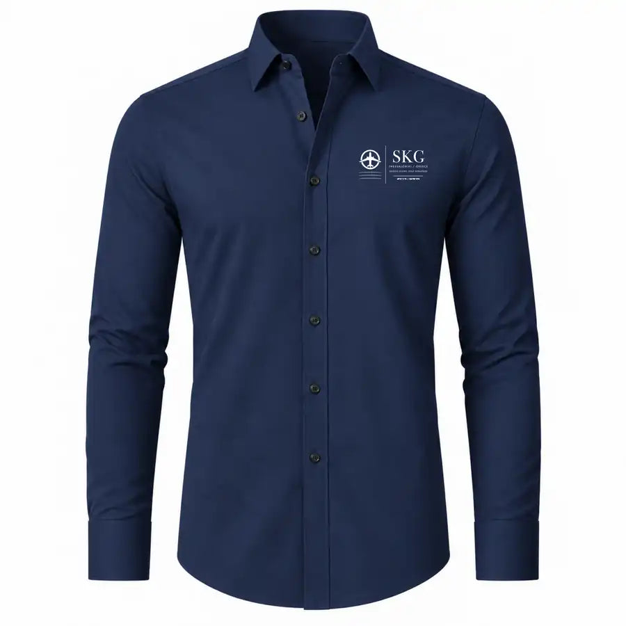 Thessaloniki Airport “Makedonia” (SKG) Shirts - Long Sleeve Shirt - Front - Dark Blue
