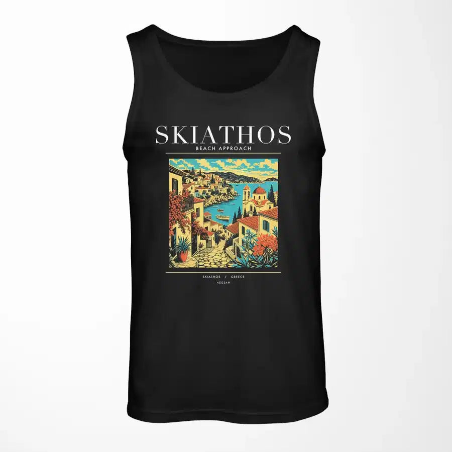 SKIATHOS - Poster - Tank Top - Black