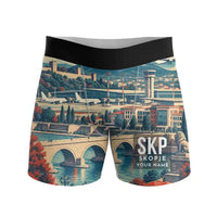 Thumbnail for Skopje International Airport (SKP) Men Boxers - Scene + Name