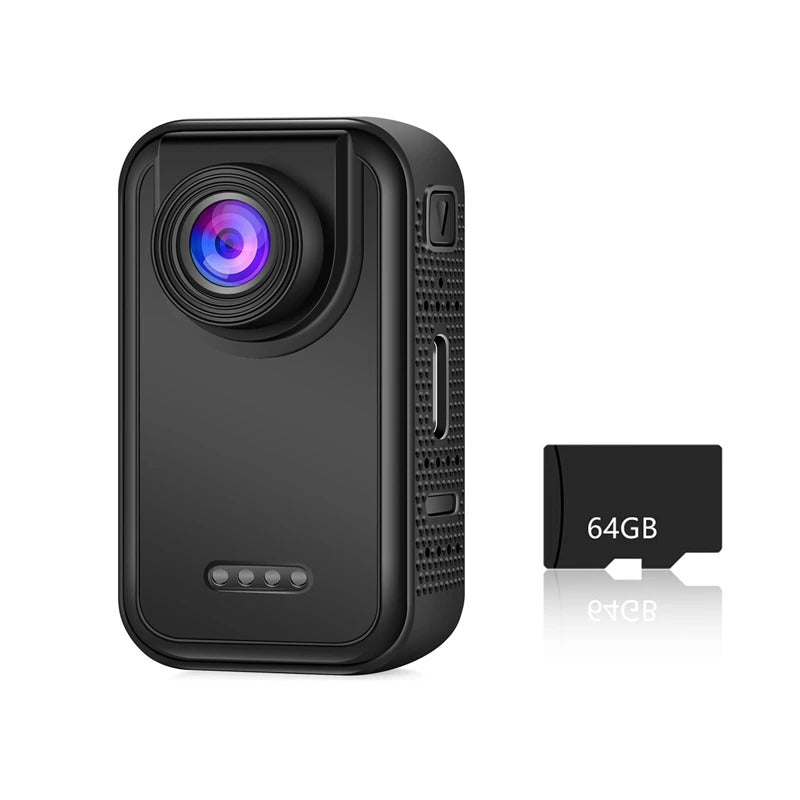 Waterproof 2K Thumb-Size Action Camera with 1.47″ HD Screen, Moto Mount