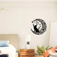 Thumbnail for Moon Cat Modern Metal Sign - view 4