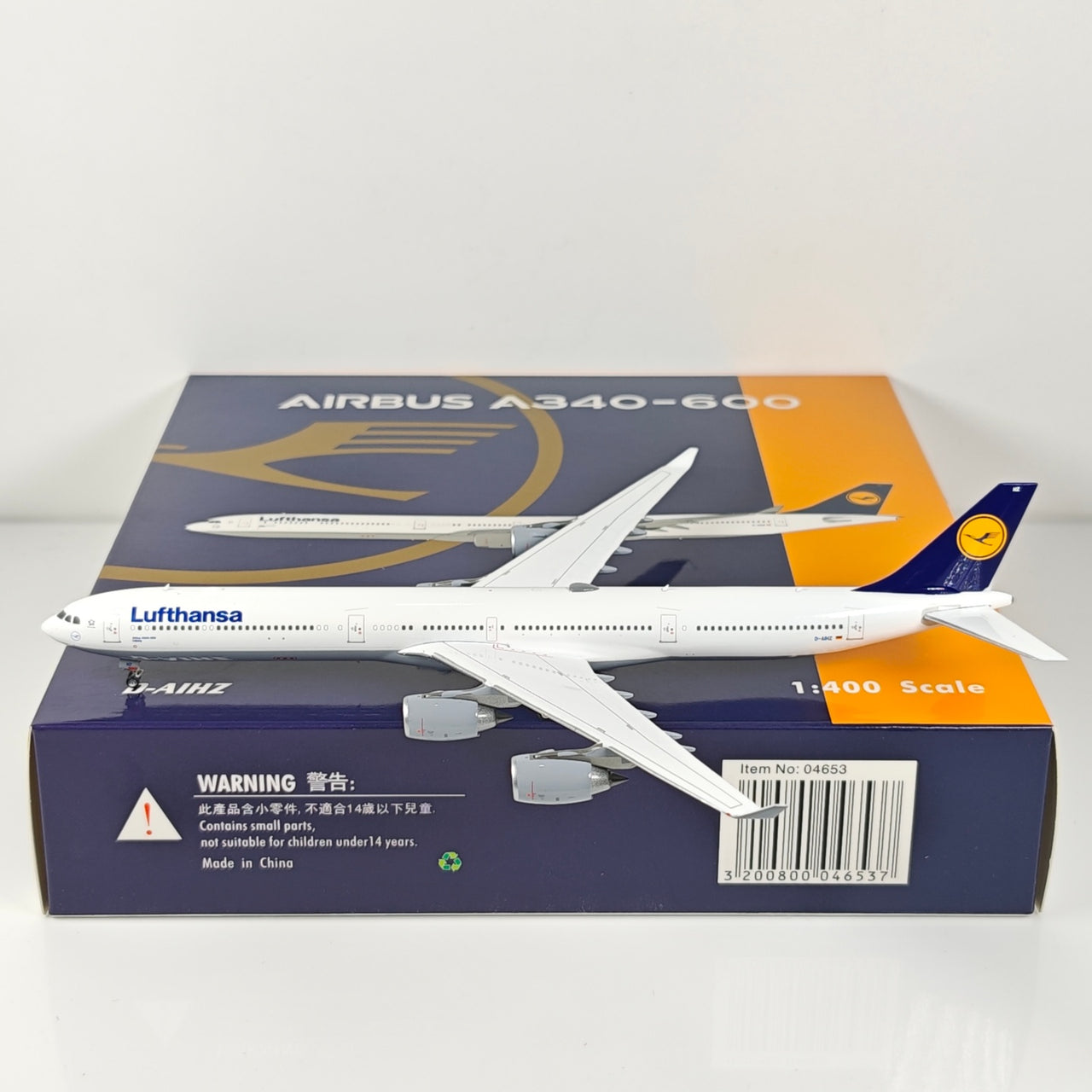 Lufthansa Airlines Airbus A340-600 D-AIHZ Airplane Model 1/400 Scale