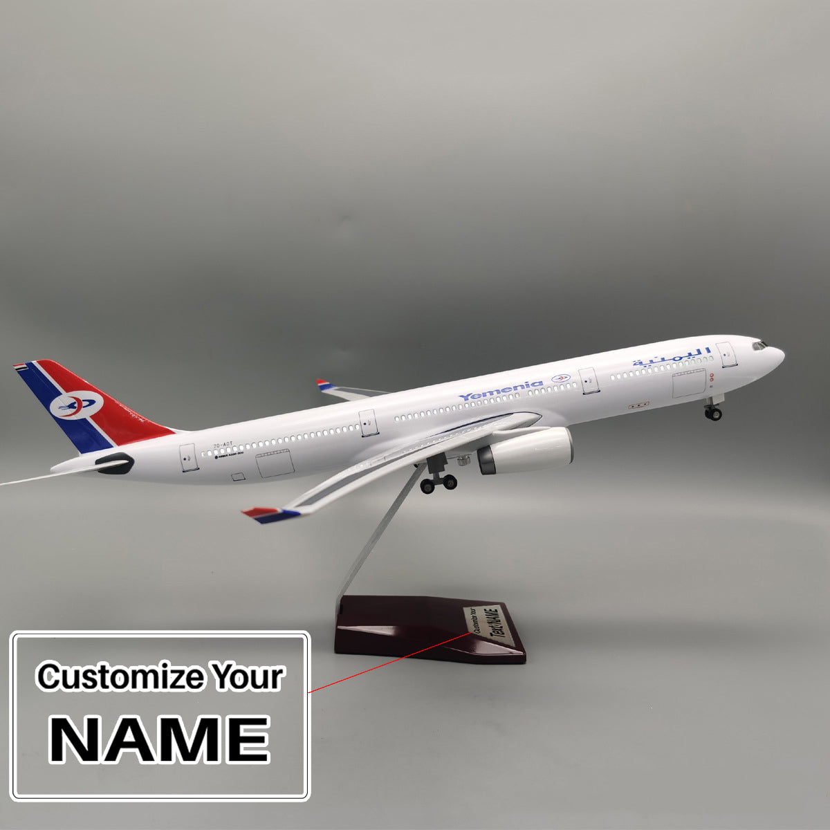 Yemenia Airlines Airbus A330 (Special Edition 47CM) Airplane Model